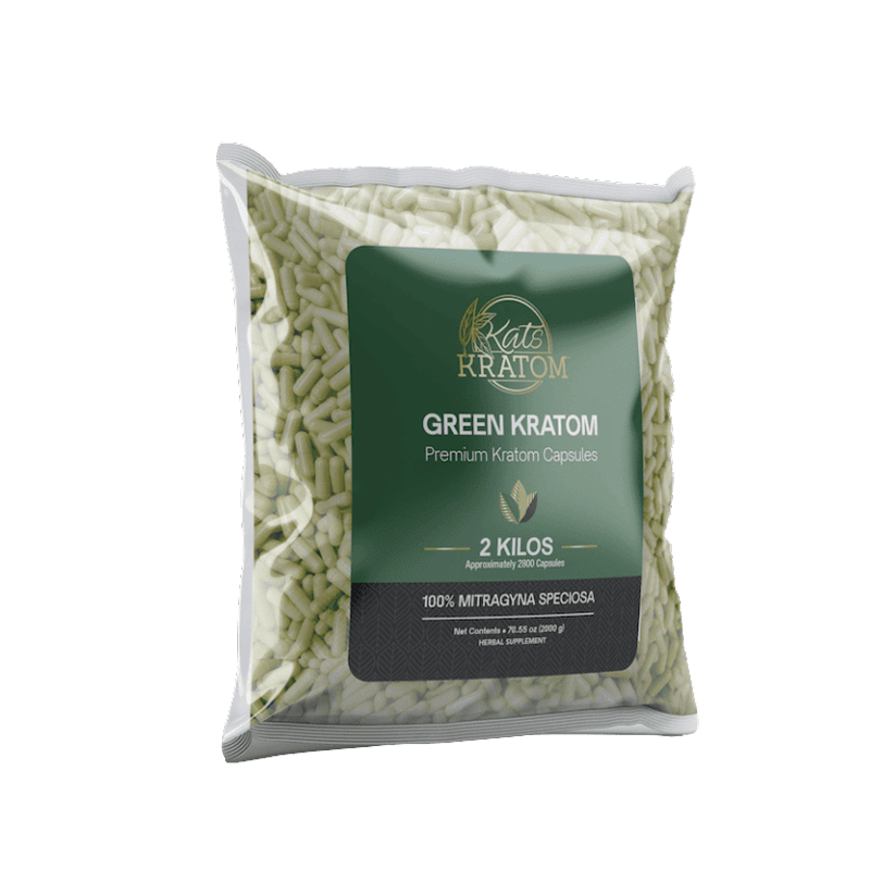 2 Kilo Green Kratom Capsules