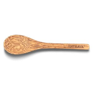 Kats Kava Coconut Wood Engraved Spoon