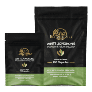 White JongKong Kratom Capsules
